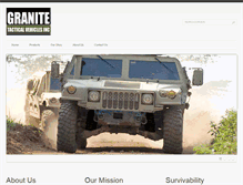 Tablet Screenshot of granitetacticalvehicles.com